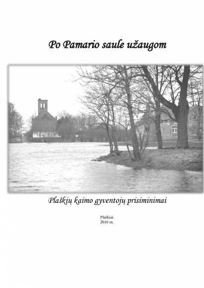 Knyga apie Plaškių kaimo gyventojus.