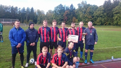 Šilutės rajono mažojo futbolo pirmenybių čempionai, „Pamario“ futbolininkai.   