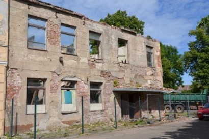 Praėjusią savaitę prasidėjo vietos projekto ,,Rusnės kultūros namų pastato sutvarkymas” darbai.