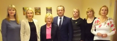 Seimo narys A. Skardžius susitiko su Šilutės senelių globos namų administracijos darbuotojomis.