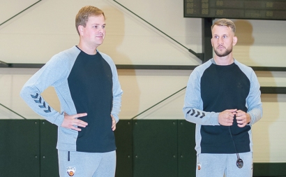 „Šilutės“ treneriai Laimonas Eglinskas ir Kęstutis Mačijauskas ruošia komandą naujoms kovoms.