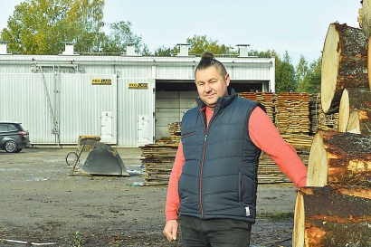 Dariaus Šypalio nuotr.  Pagal profesiją kūno kultūros mokytojas Mindaugas Norgėla, Kūlupėnų kaime įkūręs medienos verslą, gamybinę bazę plės pasinaudojęs ir Lietuvos kaimo plėtros 2014–2020 m. programos parama.