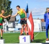 Baltijos šalių lengvosios atletikos čempionai pamariškiai – ieties metikas Marius Rudzevičius ir trišuolininkas Osvaldas Guščius