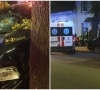 Naktinis trileris Šilutėje: net ir po galingo smūgio į medį vairuotojas įnirtingai priešinosi