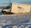 Šilutiškių „ledo kelyje“ prasmego šaldytą žuvį gabenęs lenko sunkvežimis