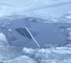 Šilutės rajone nuo kelio nuslydęs automobilis įlūžo ir paniro po ledu