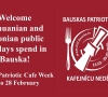 Kaimynai latviai sveikina Lietuvą – skelbia „Patriotinę Bauskės miesto kavinių savaitę” 