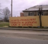 Kintuose ir Šilutėje vandalai terlioja pastatus raudonais užrašais prieš JAV ir NATO  