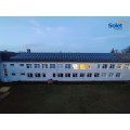 Vilkyškių Johaneso Bobrovskio gimnazijoje įrengtos saulės jėgainės galia siekia 34,8 kW.