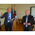Į gyventojų klausimus atsakė Vidmantas Macevičius (dešinėje) ir UAB „Šilutės šilumos tinklai“ direktorius Algis Šaulys.